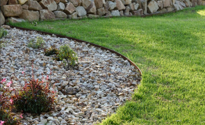 landscaped garden edging