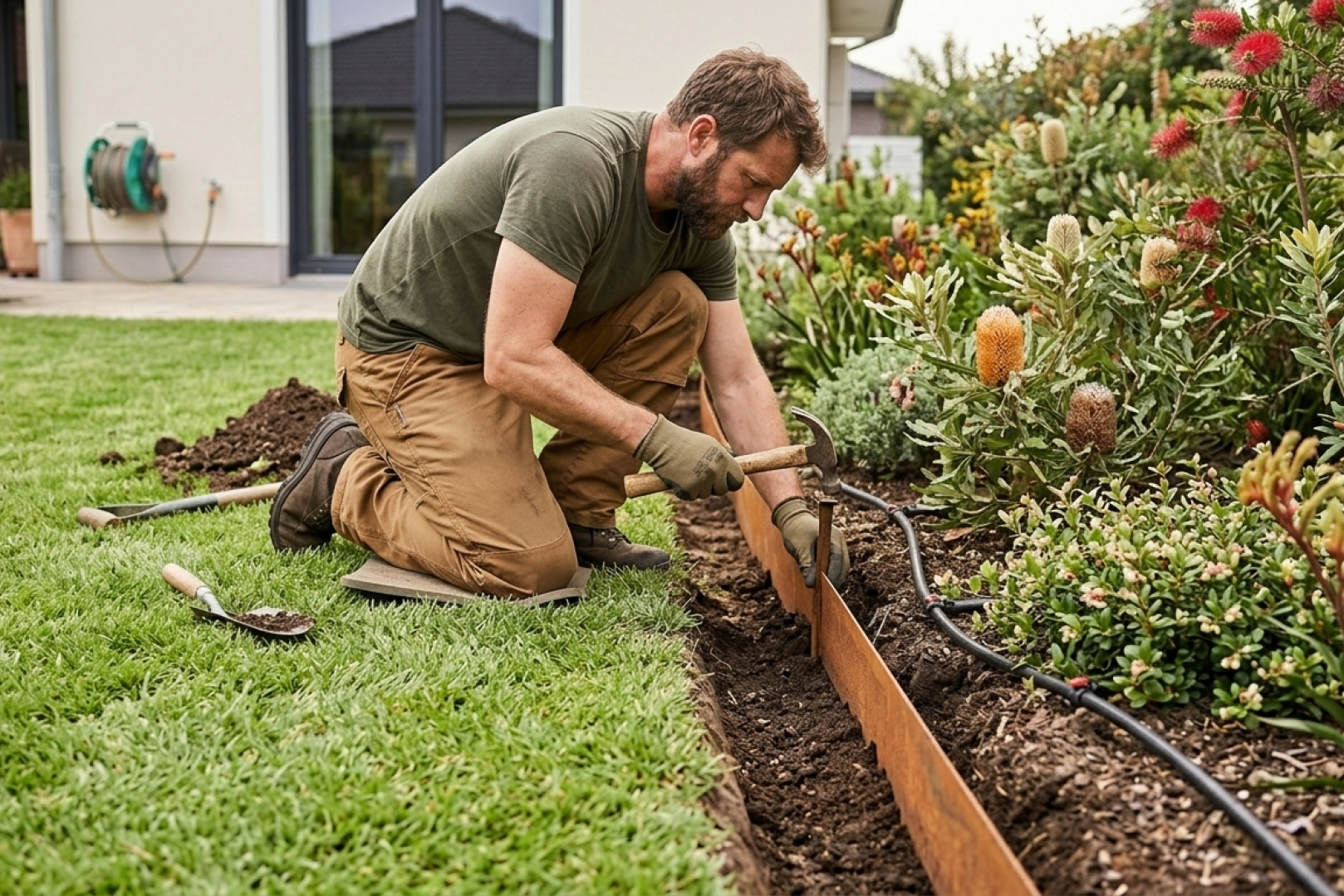 installing garden edging